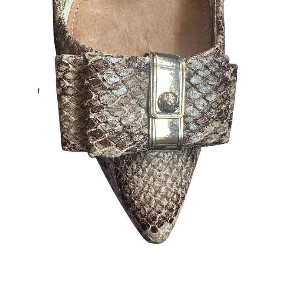 Coach Landrie python heel sz 8.5 - Picture 6 of 10
